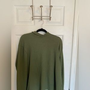 Lululemon Shift Stitch hoodie. Heathered green twill. XXL.